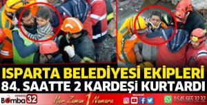 84 saat sonra 2 kardeş kurtarıldı