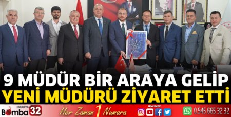 9 müdürden hayırlı olsun ziyareti