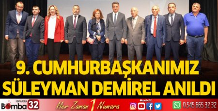 9. Cumhurbaşkanımız Süleyman Demirel SDÜ'de anıldı