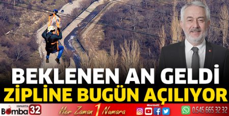 950 metre uzunluğundaki zipline açılıyor