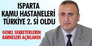 ​ISPARTA KAMU HASTANELERİ TÜRKİYE 2. Sİ OLDU