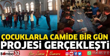 “Çocuklarla Camide Bir Gün” projesi gerçekleşti