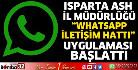 “WhatsApp İletişim Hattı” uygulaması başlatıldı