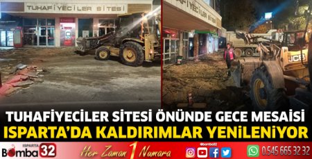  Isparta’da kaldırımlar yenileniyor