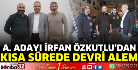 A. Adayı İrfan Özkutlu’dan kısa sürede devri alem
