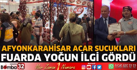 Acar Sucukları fuarda büyük ilgi gördü 