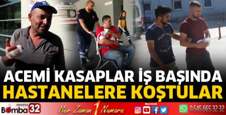Acemi kasaplar hastanelere akın etti