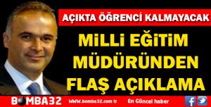 AÇIKTA ÖĞRENCİ KALMAYACAK