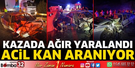 Acil kan aranıyor