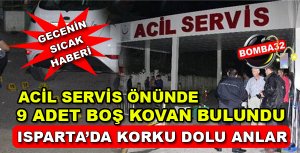 Acil Servis önünde 9 mermi kovanı bulundu