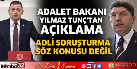 Adalet Bakanı Tunç'tan açıklama