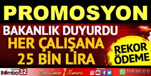 Adalet Bakanlığından çalışanlar için rekor promosyon