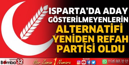 Aday gösterilmeyenlerin alternatifi YRP oluyor 