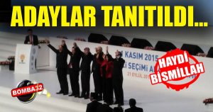 ADAYLAR TANITILDI...