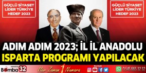 Adım Adım 2023; İl İl Anadolu: Isparta programı yapılacak