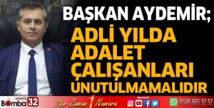 Adli yılda adalet çalışanları unutulmamalıdır