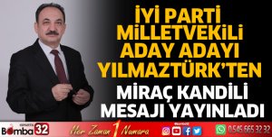 Adnan Yılmaztürk'ten Kandil mesajı