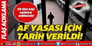AF YASASI İÇİN TARİH VERİLDİ