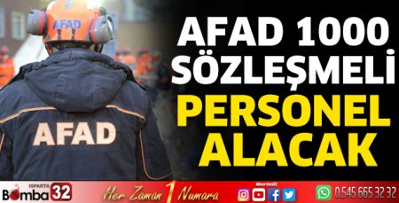 AFAD 1000 sözleşmeli personel alacak