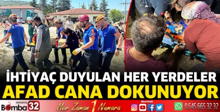 AFAD cana dokunuyor