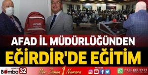 AFAD İl Müdürlüğünden Eğirdir'de Eğitim