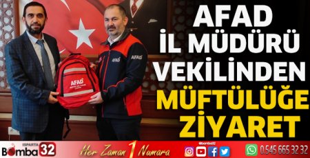 AFAD İl Müdürü vekilinden müftülüğe ziyaret