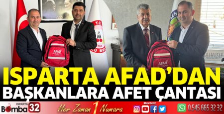 AFAD'dan başkanlara afet çantası hediyesi