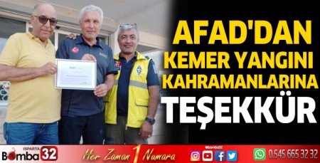 AFAD'dan gizli kahramanlara teşekkür