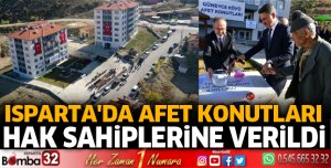 Afet konutları hak sahiplerine teslim edildi