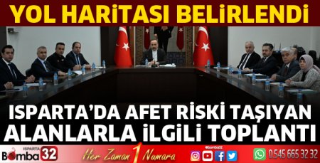 Afet riski taşıyan alanlarla ilgili toplantı