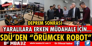 AFET SONRASI ERKEN MÜDAHALE İÇİN 6 BACAKLI ÖRÜMCEK ROBOT