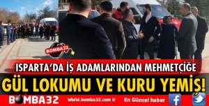 AFRİN’DEKİ MEHMETÇİĞE ISPARTA GÜL LOKUMU VE KURUYEMİŞ DESTEĞİ