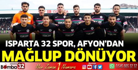 Afyon'dan mağlup dönüyoruz