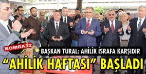 AHİLİK HAFTASI KUTLAMALARI TÖRENLE BAŞLADI