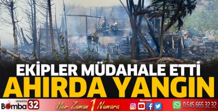 Ahırda yangın