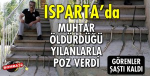 AHIRINA GİRMEYE ÇALIŞAN 4 YILANI ÖLDÜRDÜ