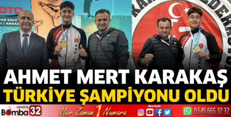 Ahmet Mert Karakaş, Türkiye Şampiyonu oldu