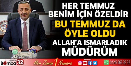 Ahmet Metin Turanlı Isparta'ya veda etti