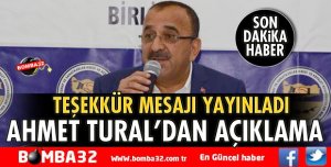 AHMET TURAL’DAN İLK AÇIKLAMA