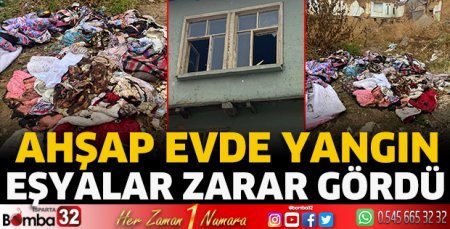 Ahşap evde yangın 
