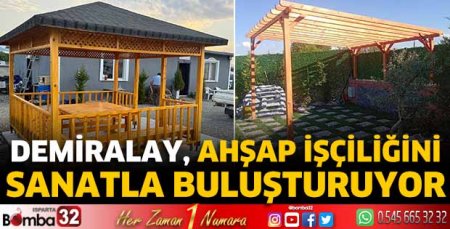 Ahşap işçiliğini sanatla buluşturuyor