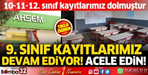 AHSEM'de 9. sınıf kayıtları devam ediyor! Acele edin