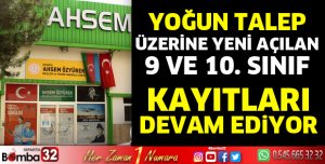 AHSEM'de kayıtlar devam ediyor