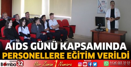 AIDS Günü kapsamında eğitim verildi