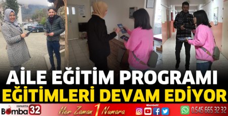Aile Eğitim Programı eğitimleri devam ediyor