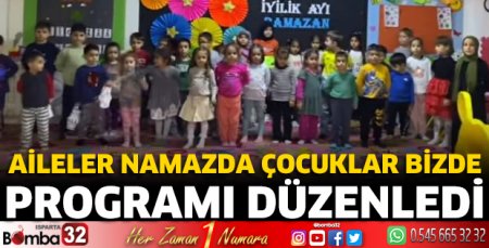 Aileler Namazda Çocuklar Bizde Programı Düzenledi
