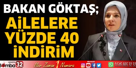 Ailelere yüzde 40 indirim 
