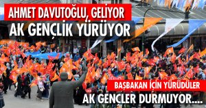 AK GENÇLİKTEN MİTİNG YÜRÜYÜŞÜ..