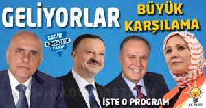 AK PARTİ ADAYLARI PAZAR GÜNÜ ISPARTA’DA