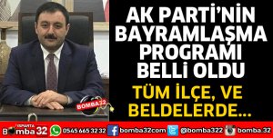 AK PARTİ BAYRAMLAŞMA PROGRAMI BELLİ OLDU